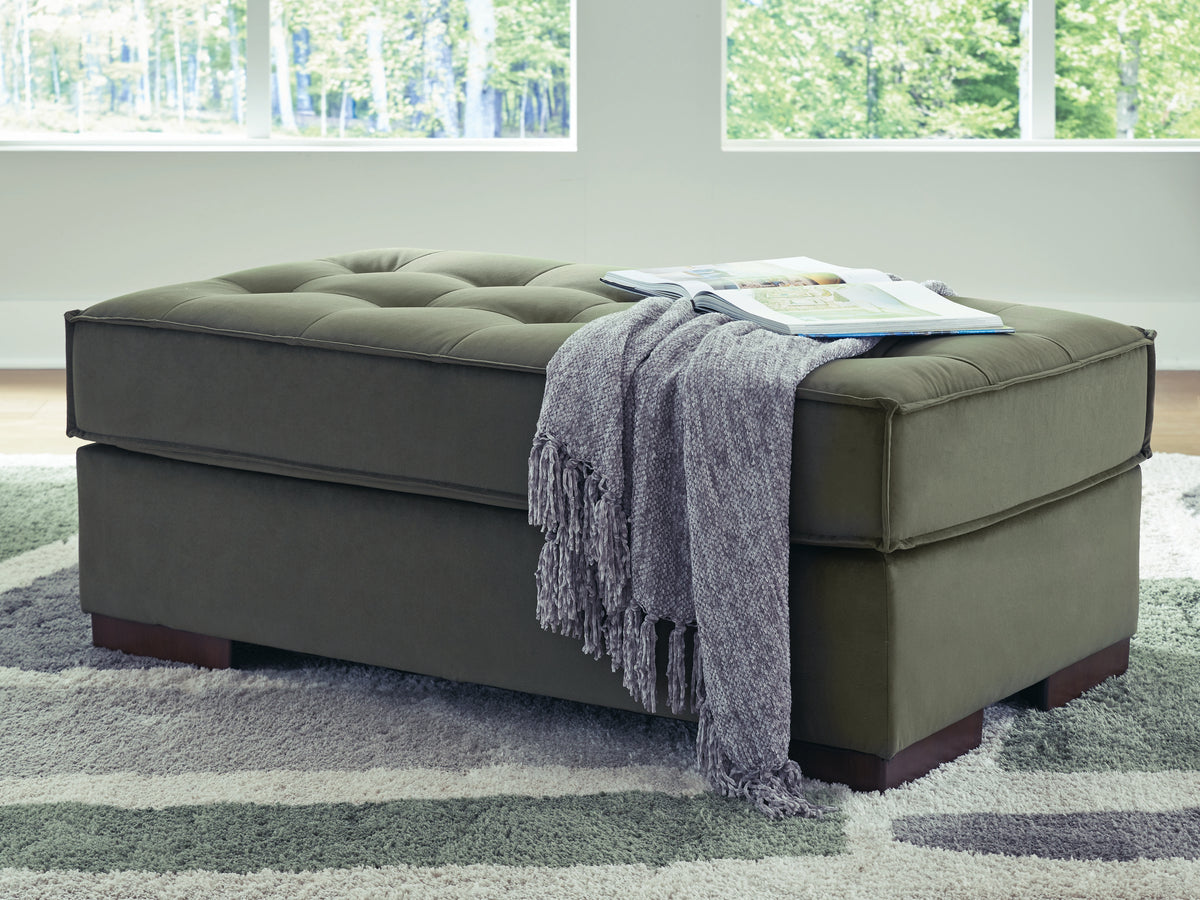Fine Furniture & Decor - Ashley Furniture - Caspian-Town Living Room - Oversized Accent Ottoman / Olive - PC6170208