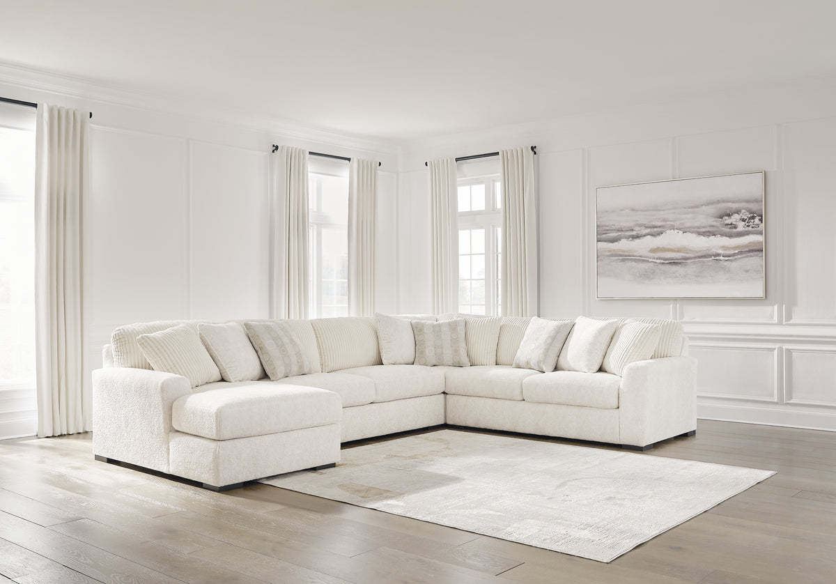 Fine Furniture & Decor - Ashley Furniture - Chessington Sectional - LAF 3-Piece Sectional / Ivory - 61904S5