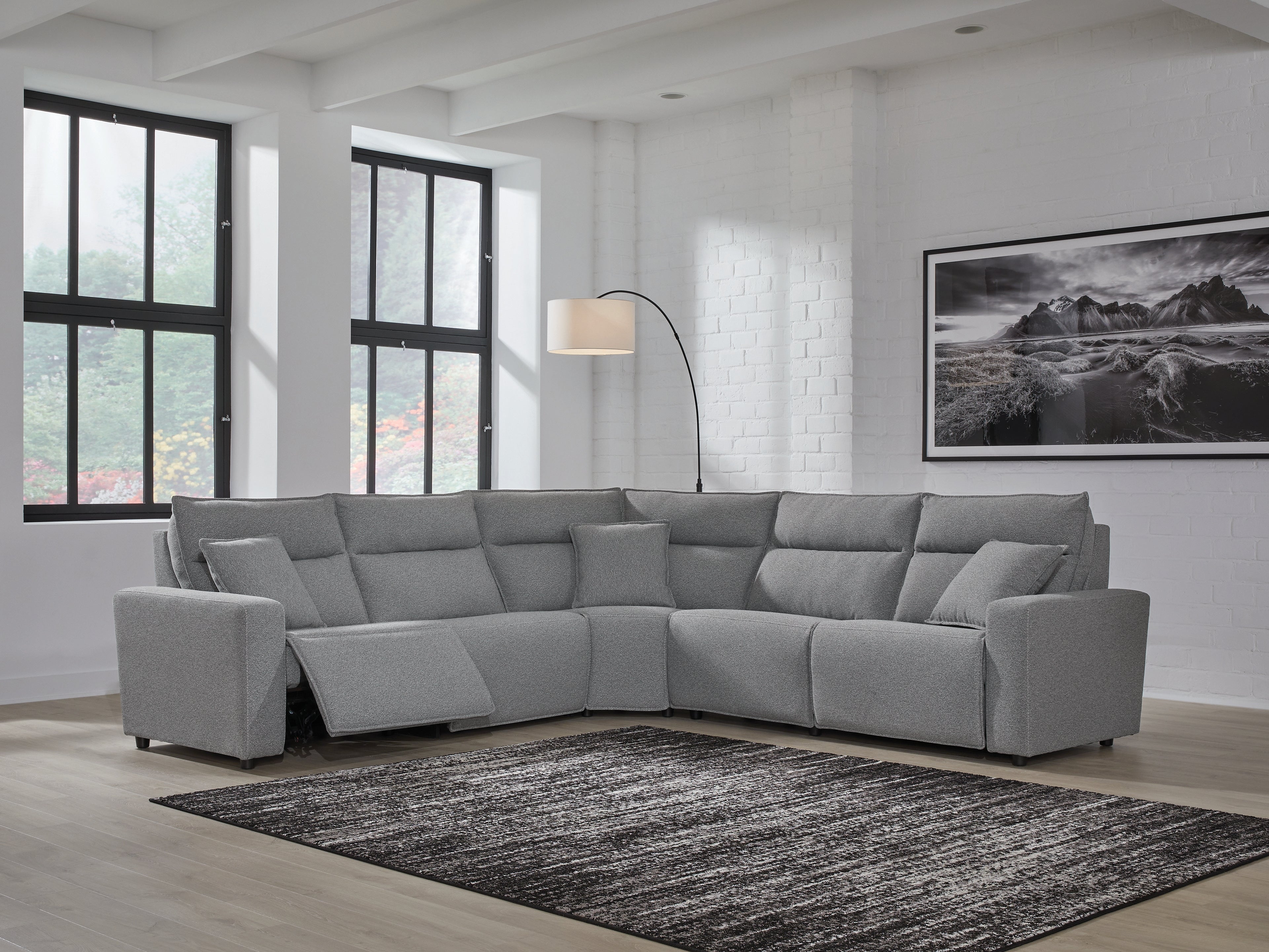 Fine Furniture & Decor - Ashley Furniture - ModMax II Sectionals - 5-Piece Power Reclining Sectional - 65906S8