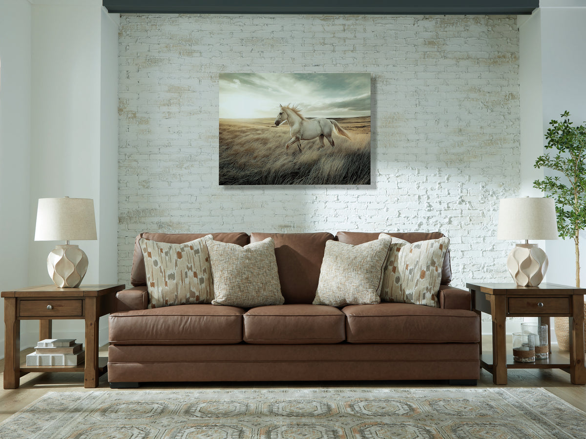 Fine Furniture & Decor - Ashley Furniture - VillaCourt Living Room - Sofa / Caramel - 7490938
