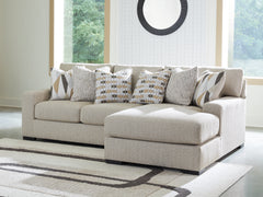 Fine Furniture & Decor - Ashley Furniture - Laurelgrove Sectional - RAF 4-Piece Sectional with Chaise / Pebble - 75105S2