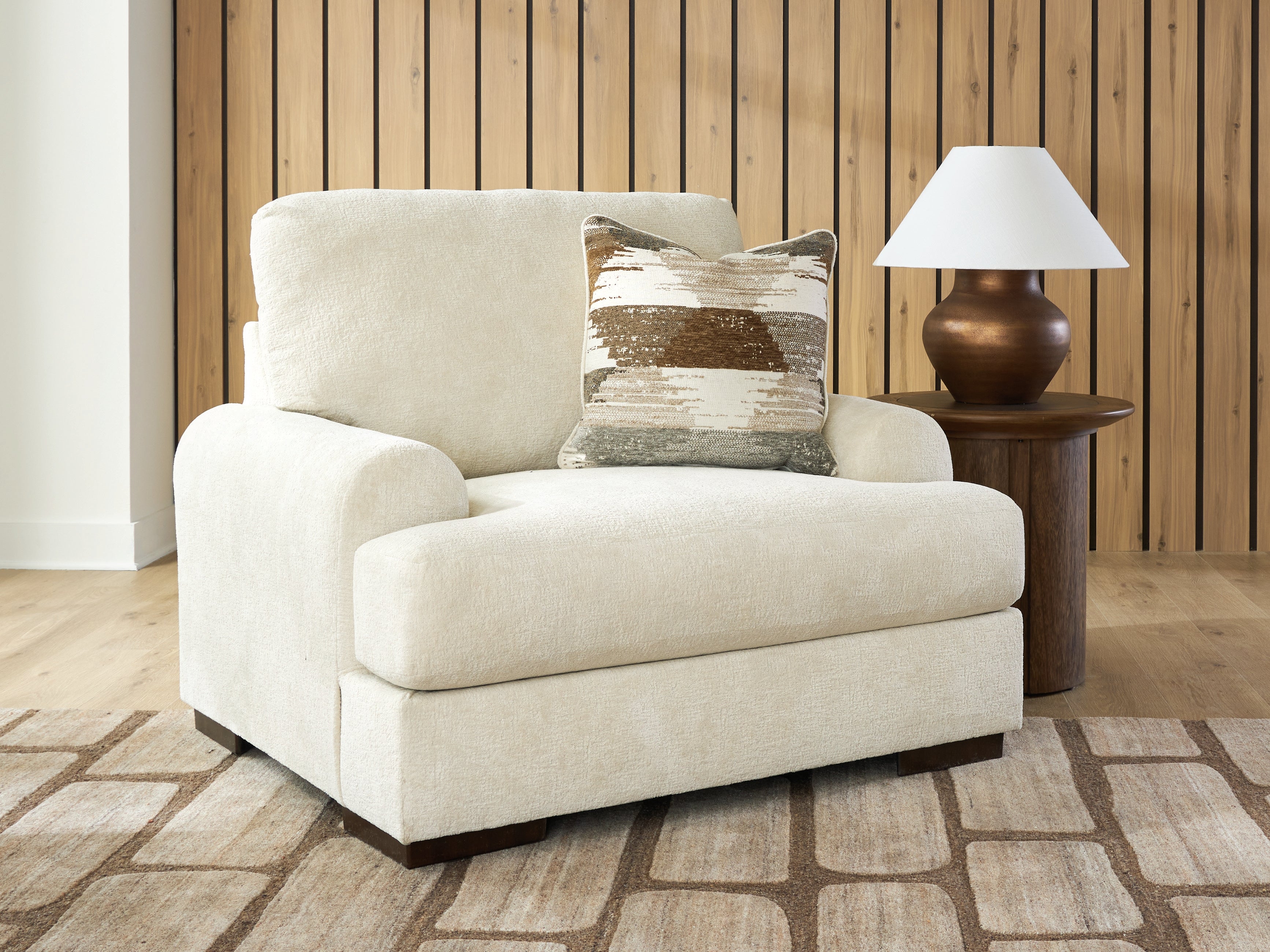 Fine Furniture & Decor - Ashley Furniture - Jayne Park Living Room - Chair and a Half / Sand - PC8150623