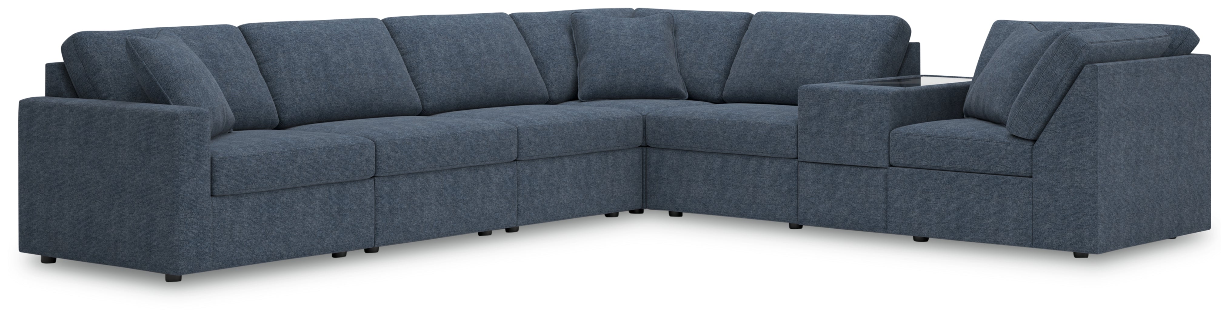 Fine Furniture & Decor - Ashley Furniture - Modmax Sectional - RAF 7-Piece Sectional / Ink - 92101S33