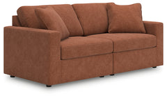 Fine Furniture & Decor - Ashley Furniture - Modmax Sectional - RAF 7-Piece Sectional with Audio Console / Ink - 92121S75