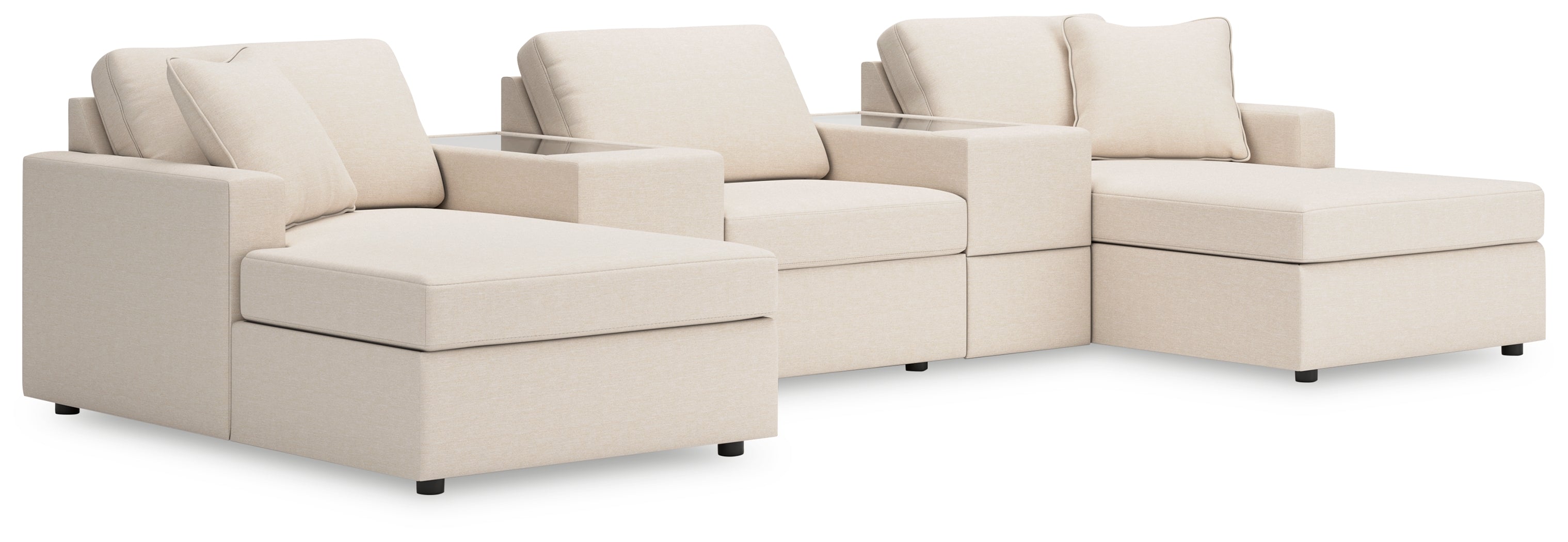 Fine Furniture & Decor - Ashley Furniture - Modmax Sectional - RAF 5-Piece Pit Sectional / Oyster - 92103S44
