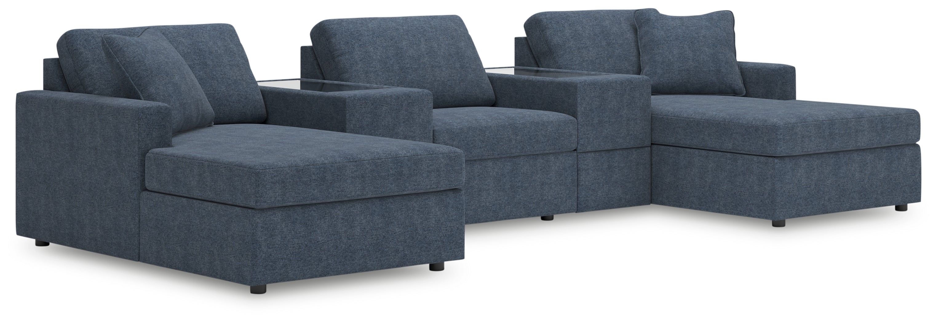 Fine Furniture & Decor - Ashley Furniture - Modmax Sectional - RAF 5-Piece Pit Sectional / Ink - 92121S44