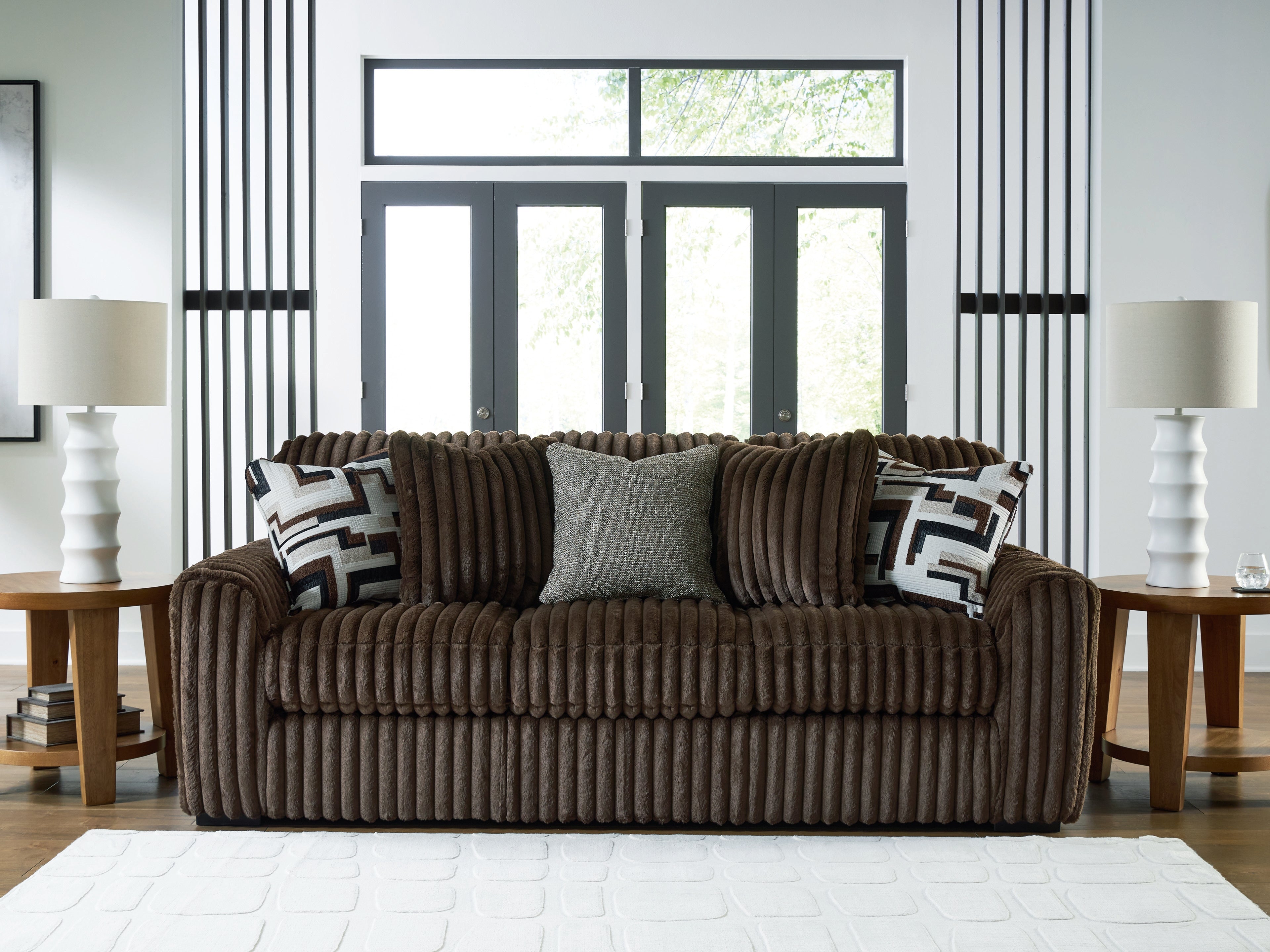 Fine Furniture & Decor - Ashley Furniture - Midnight-Madness Living Room - Sofa / Chocolate - 9810438