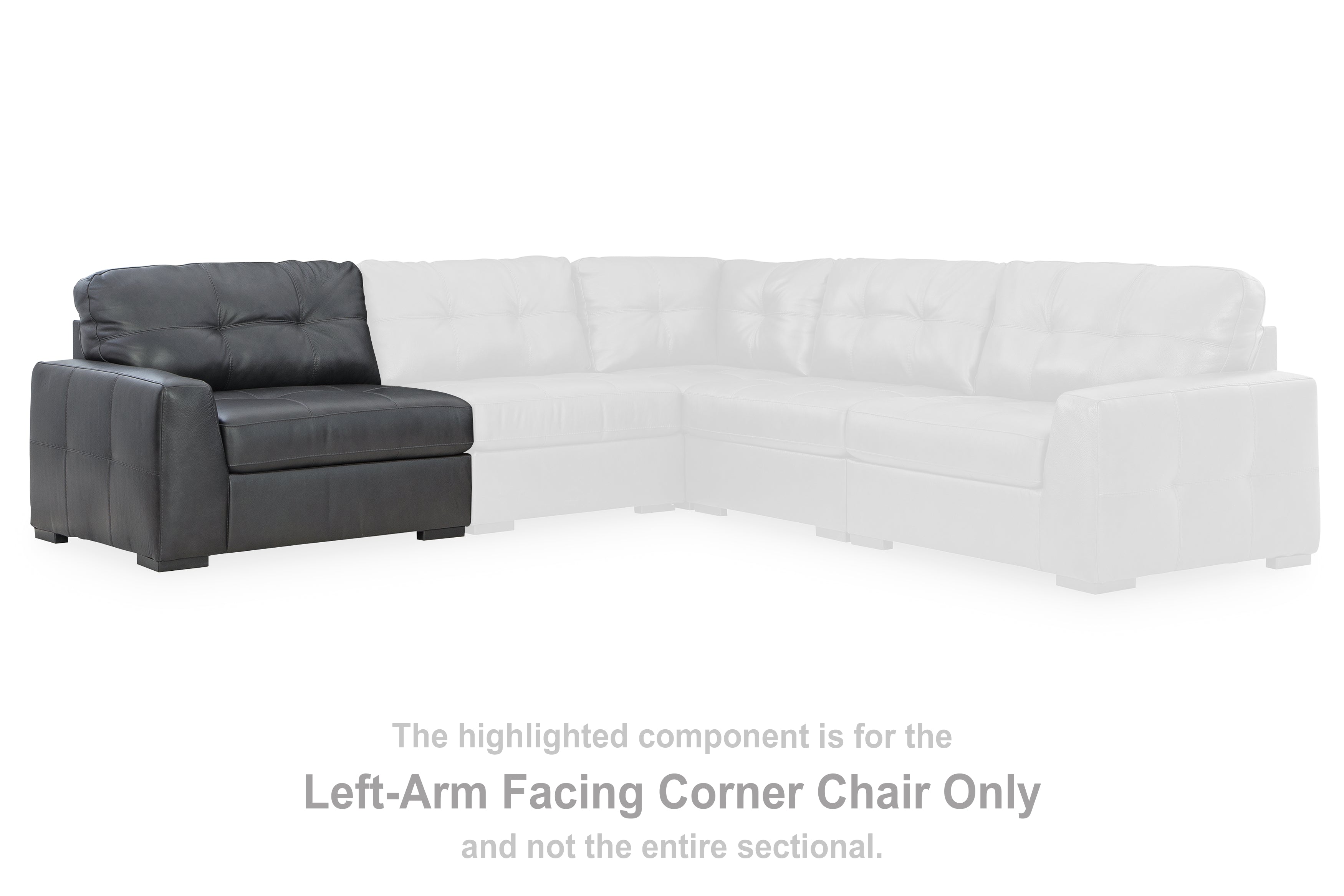 Fine Furniture & Decor - Ashley Furniture - Brindley Pier Sectional - LAF Corner Chair / Fog - 9950364