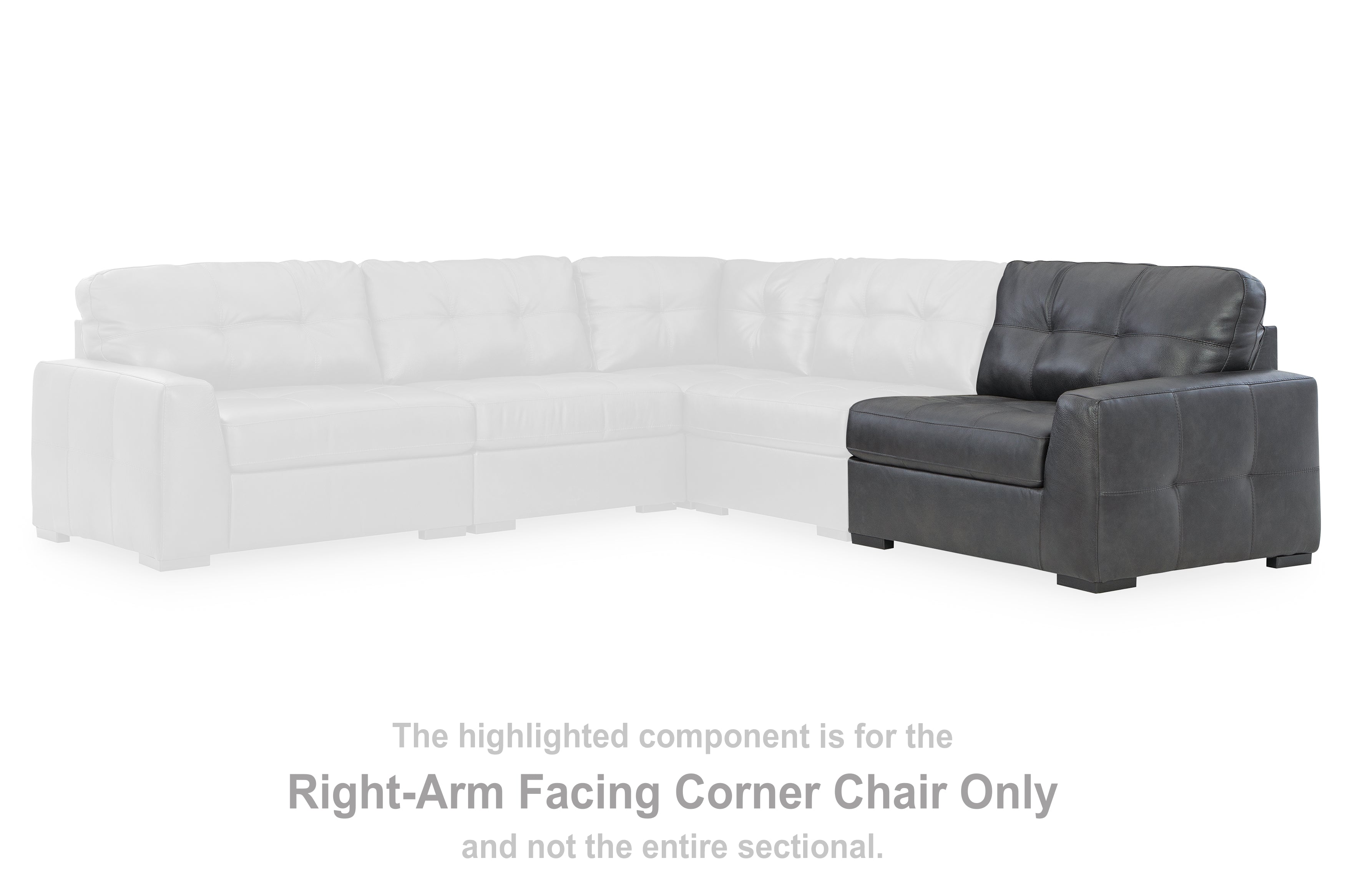 Fine Furniture & Decor - Ashley Furniture - Brindley Pier Sectional - RAF Corner Chair / Fog - 9950365