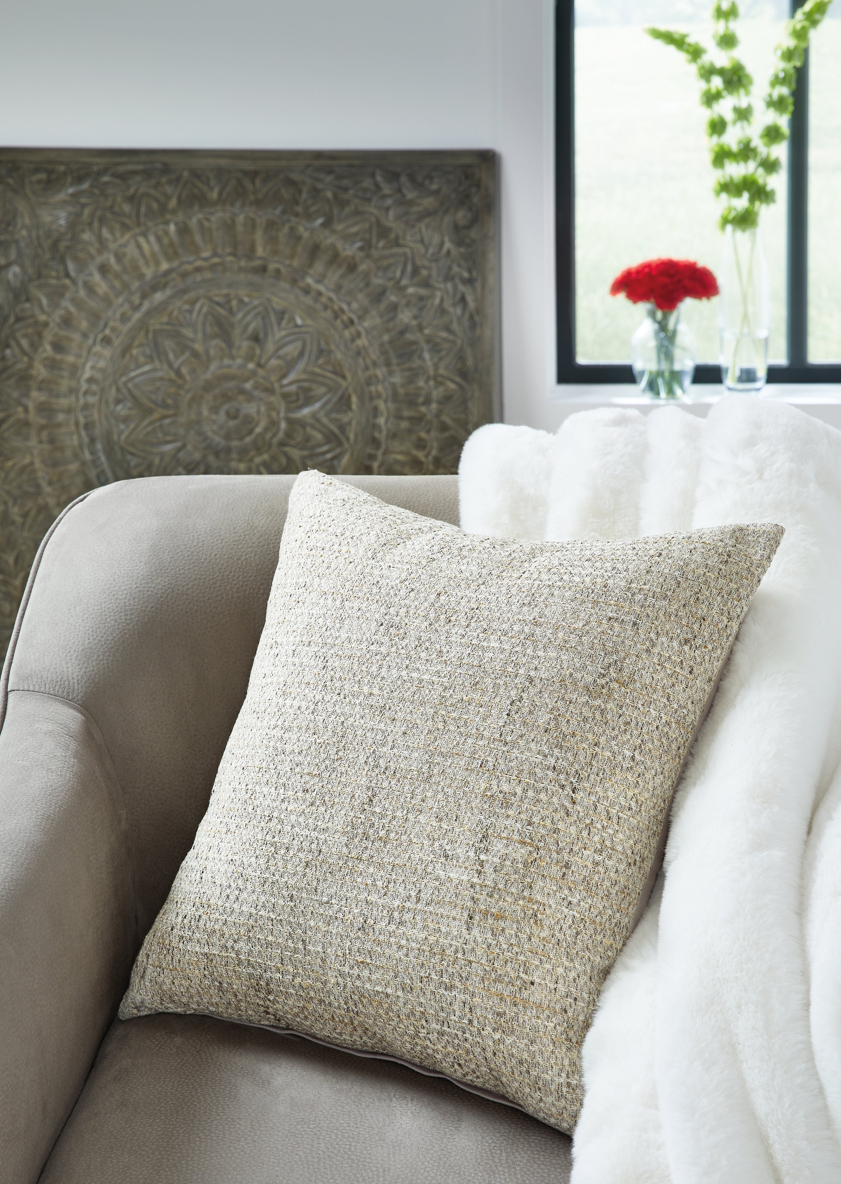 Fine Furniture & Decor - Ashley Furniture - Erline Pillows - Pillow / Cement - A1000895P