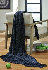 Fine Furniture & Decor - Ashley Furniture - Tamish Throw - Throw / Black - A1001027T