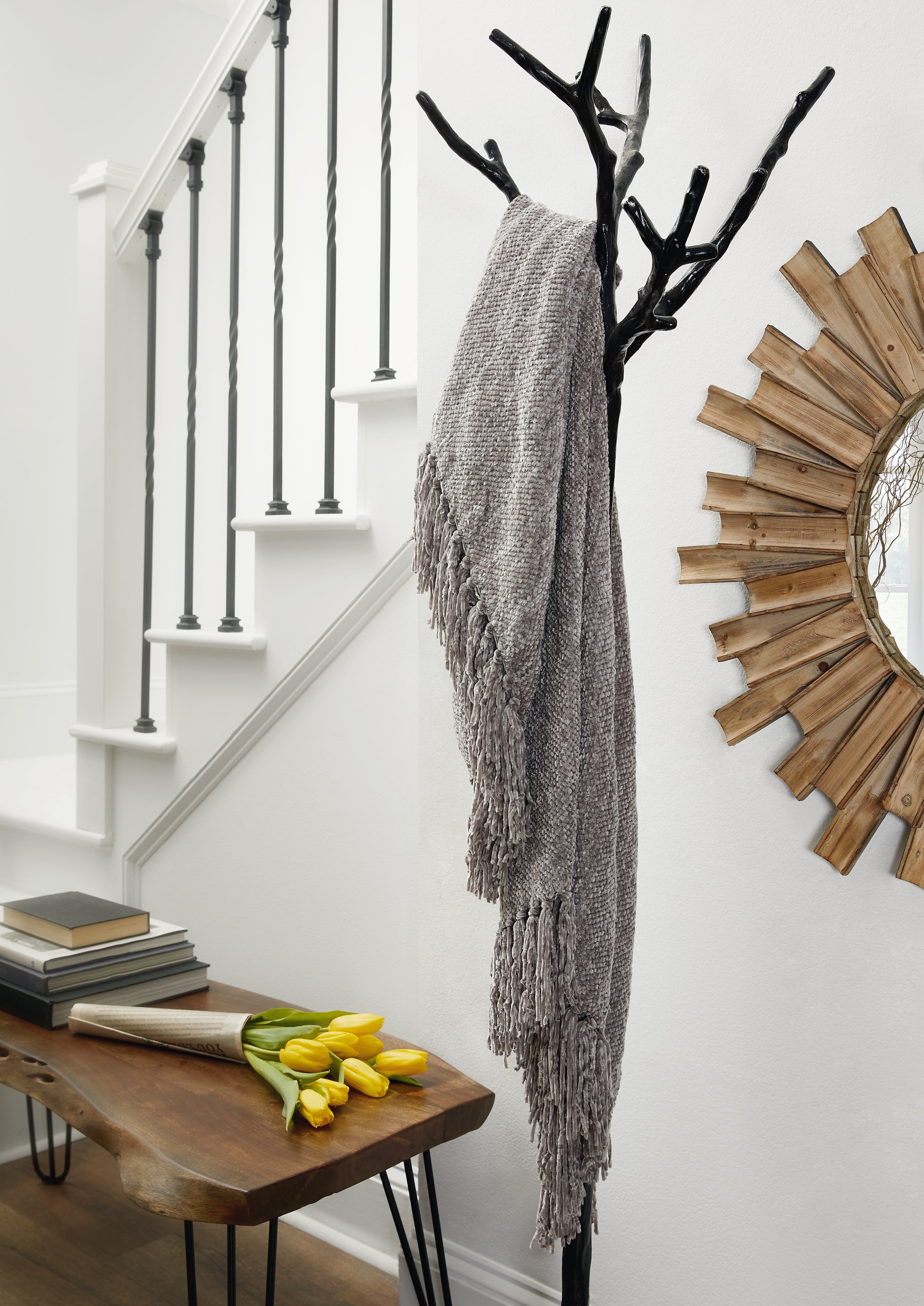 Fine Furniture & Decor - Ashley Furniture - Tamish Throw - Throw / Gray - A1001026T