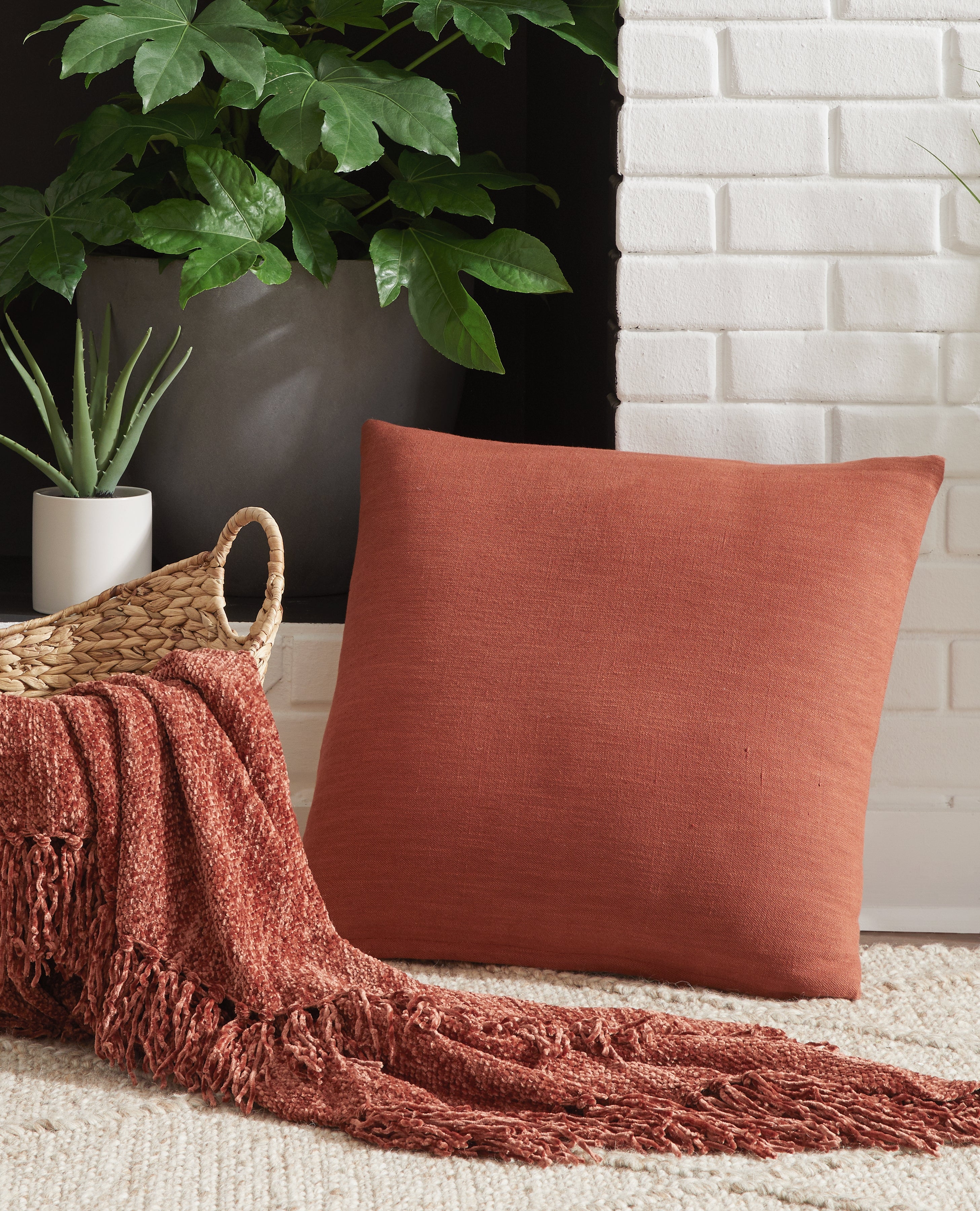 Fine Furniture & Decor - Ashley Furniture - Thaneville Pillows - Pillow / Rust - A1001043P