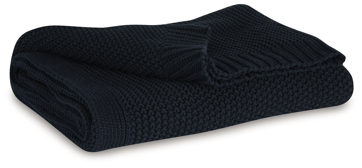 Fine Furniture & Decor - Ashley Furniture - Gayelery Throw (Set of 3) - Throw (3/CS) / Black - A1001086