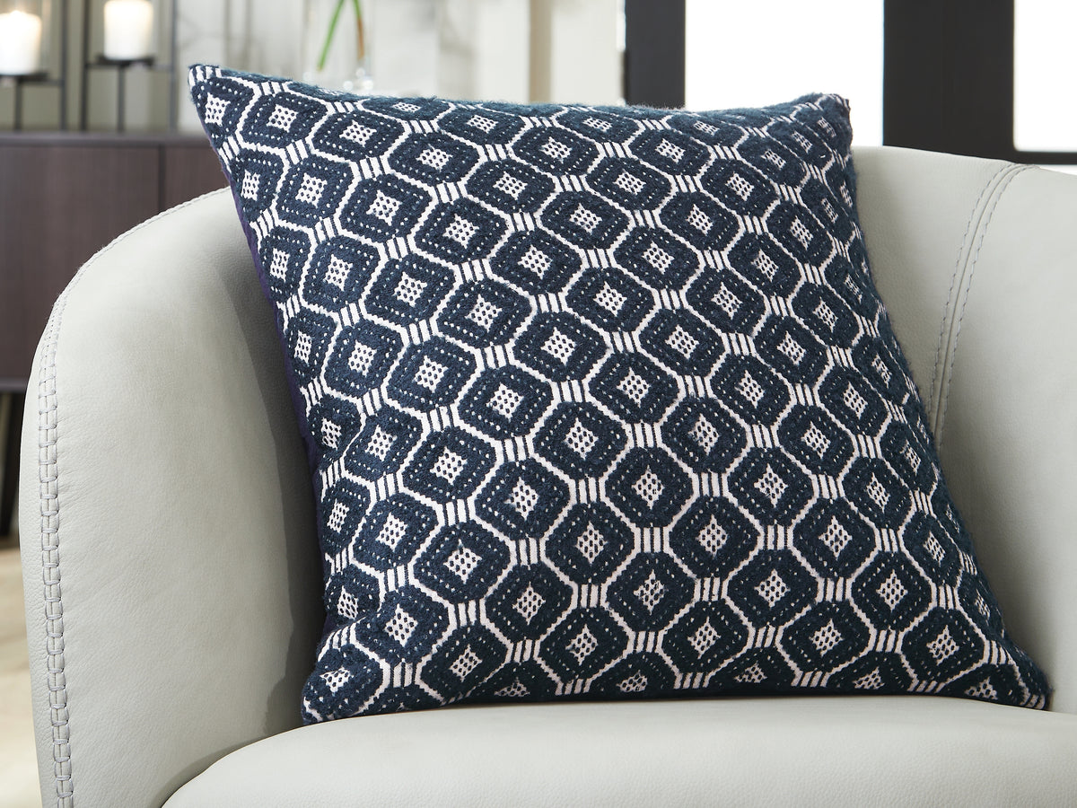 Fine Furniture & Decor - Ashley Furniture - Abra Pillows - Pillow (4/CS) / Black/Ivory - A1001109