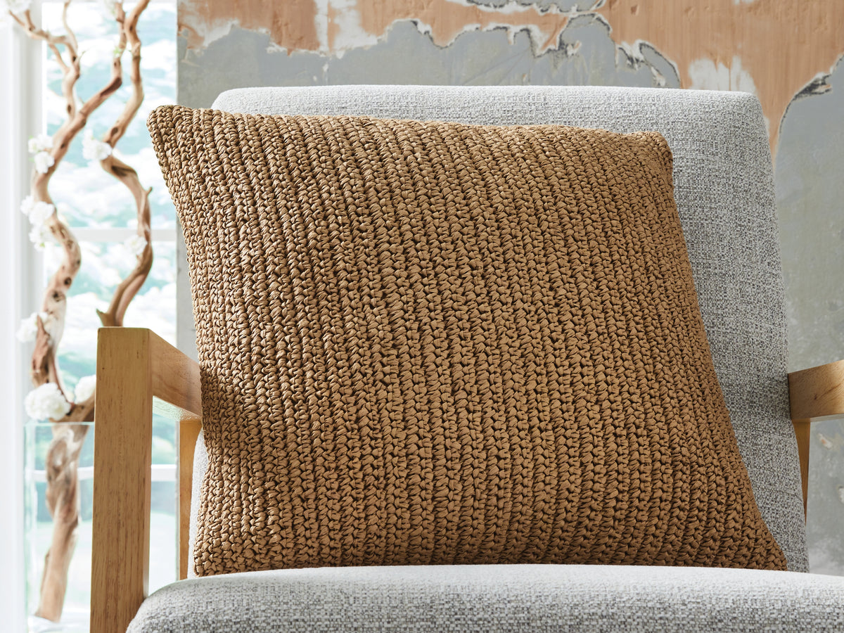 Fine Furniture & Decor - Ashley Furniture - Habenvale Pillows - Pillow (4/CS) / Tan - A1001120