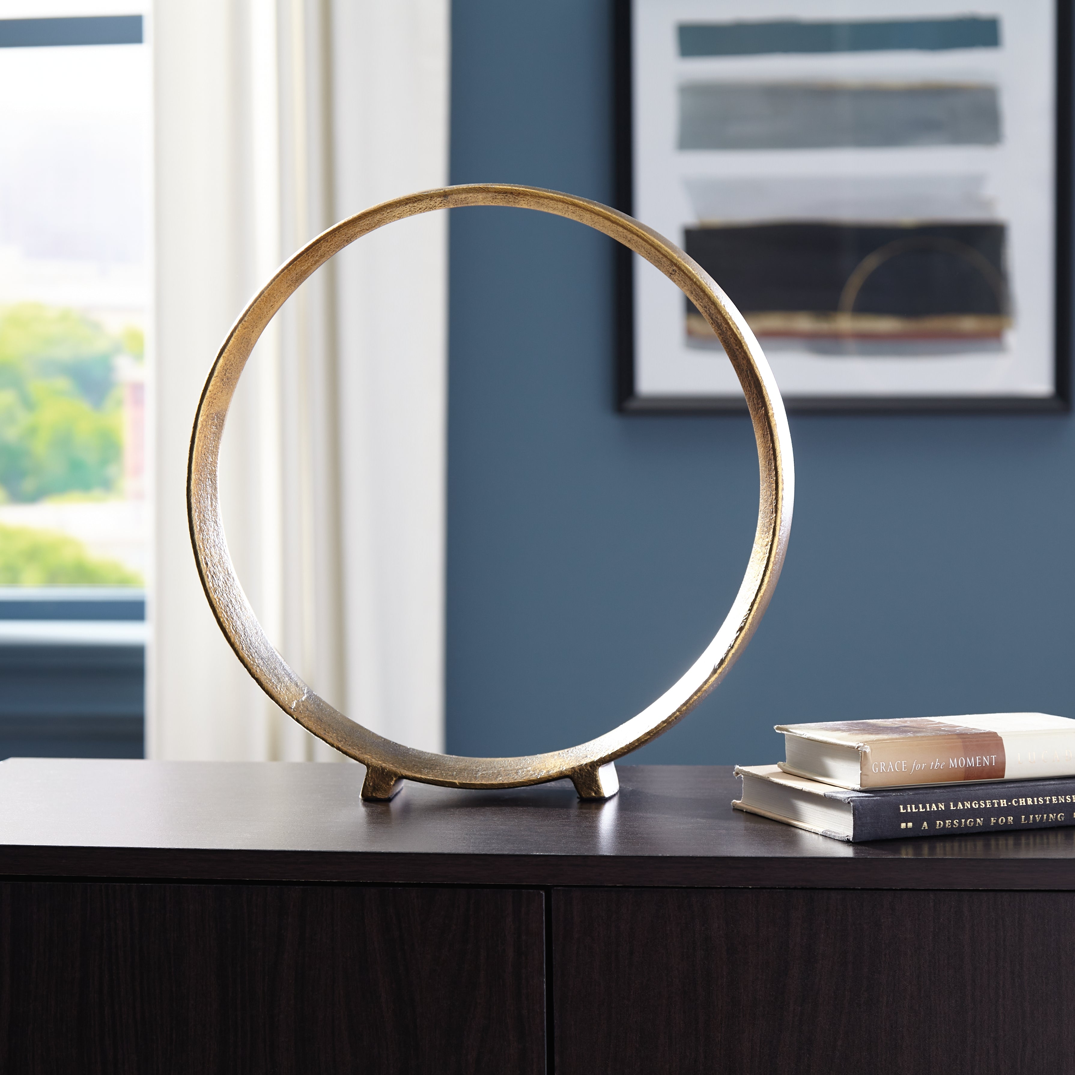 Fine Furniture & Decor - Ashley Furniture - Ryandale Sculpture - Sculpture / Antique Brass Finish - A2000500S