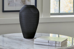 Fine Furniture & Decor - Ashley Furniture - Etney Vase - Vase / Slate - A2000510