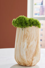 Fine Furniture & Decor - Ashley Furniture - Cammen Vase - Vase / Tan/White - A2000646