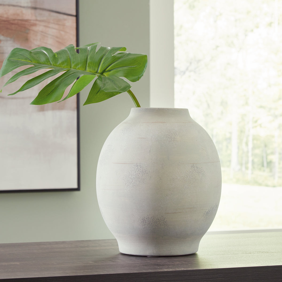 Fine Furniture & Decor - Ashley Furniture - Clayson Vase - Vase / Sage Green - A2000654
