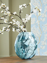 Fine Furniture & Decor - Ashley Furniture - Cartshaw Vase - Vase / Iridescent Teal - A2000739