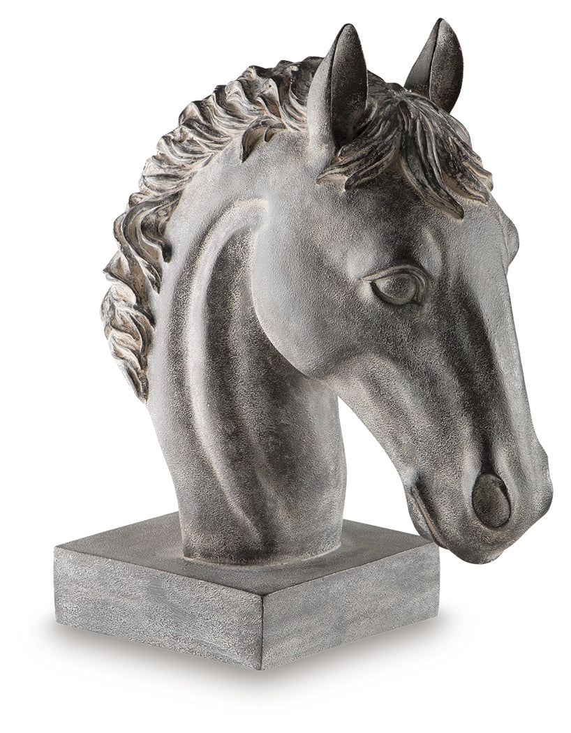 Fine Furniture & Decor - Ashley Furniture - Carnlow Sculpture - Sculpture / Antique Black - A2000772