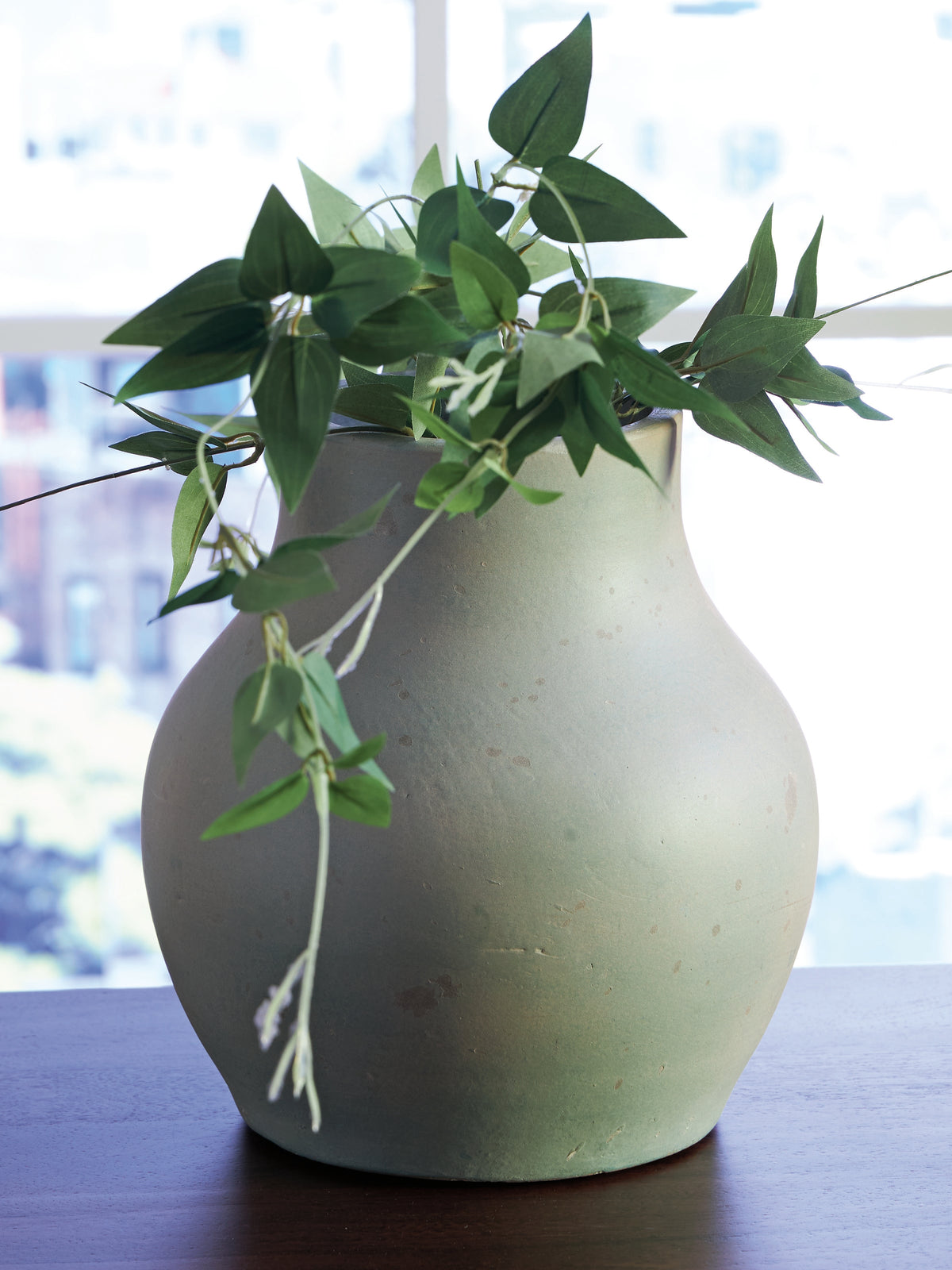 Fine Furniture & Decor - Ashley Furniture - Baychester Vase - Vase / Antique Green - A2000805