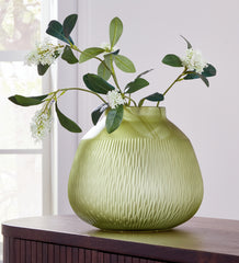 Fine Furniture & Decor - Ashley Furniture - Scottyard Vase - Vase / Olive Green - A2900007