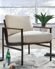 Fine Furniture & Decor - Ashley Furniture - Tilden Accent Chair - Accent Chair / Ivory/Brown - A3000271