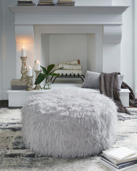 Fine Furniture & Decor - Ashley Furniture - Galice Living Room - Oversized Accent Ottoman / White - A3000334