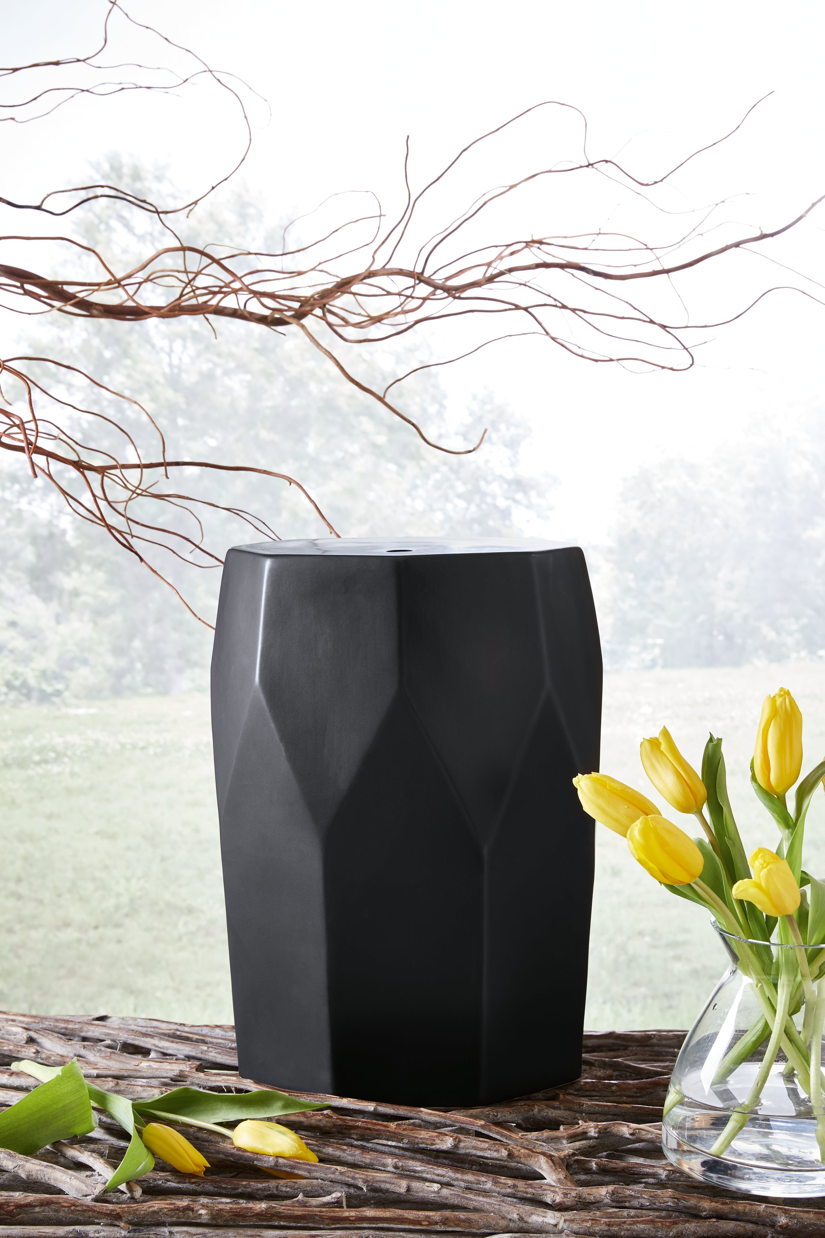 Fine Furniture & Decor - Ashley Furniture - Rhysworth Stool - Stool / Black - A3000632