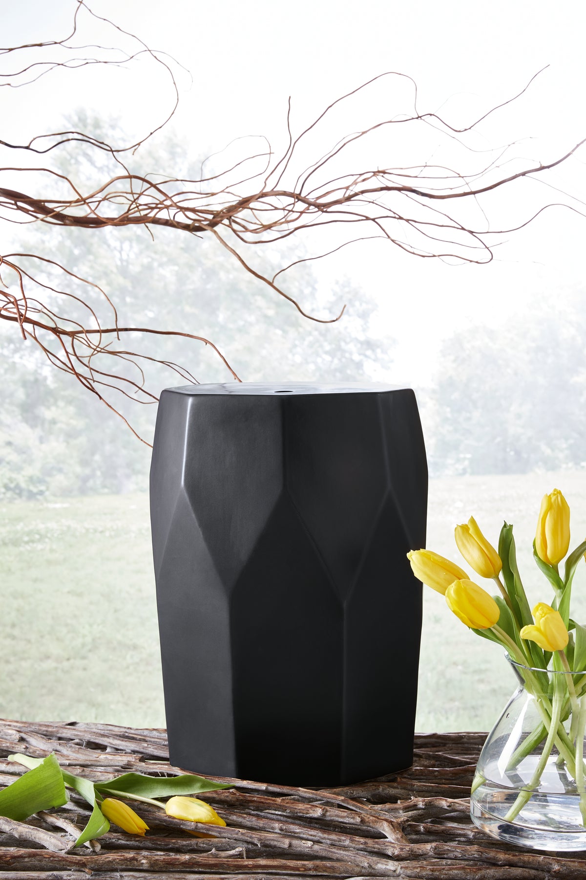 Fine Furniture & Decor - Ashley Furniture - Rhysworth Stool - Stool / Black - A3000632