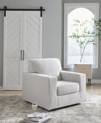 Fine Furniture & Decor - Ashley Furniture - Olwenburg Swivel Accent Chair - Swivel Accent Chair / Denim - A3000652