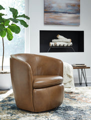 Fine Furniture & Decor - Ashley Furniture - Kierreys Swivel Accent Chair - Swivel Accent Chair / Bone - A3000703