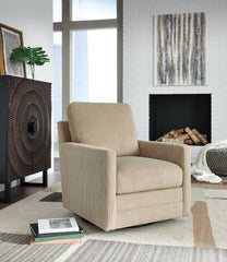 Fine Furniture & Decor - Ashley Furniture - Icaman Swivel Accent Chair - Swivel Accent Chair / Sand - A3000728