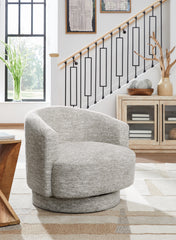 Fine Furniture & Decor - Ashley Furniture - Wardsor Swivel Accent Chair - Swivel Accent Chair / Stone - A3000731