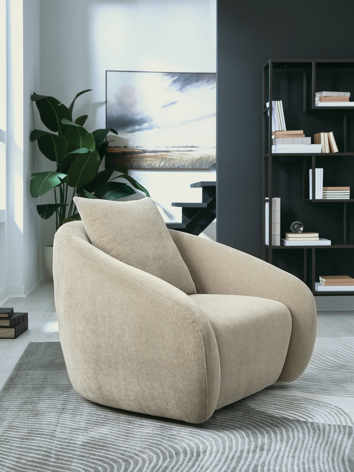 Fine Furniture & Decor - Ashley Furniture - Yahya Swivel Accent Chair - Swivel Accent Chair - A3000782