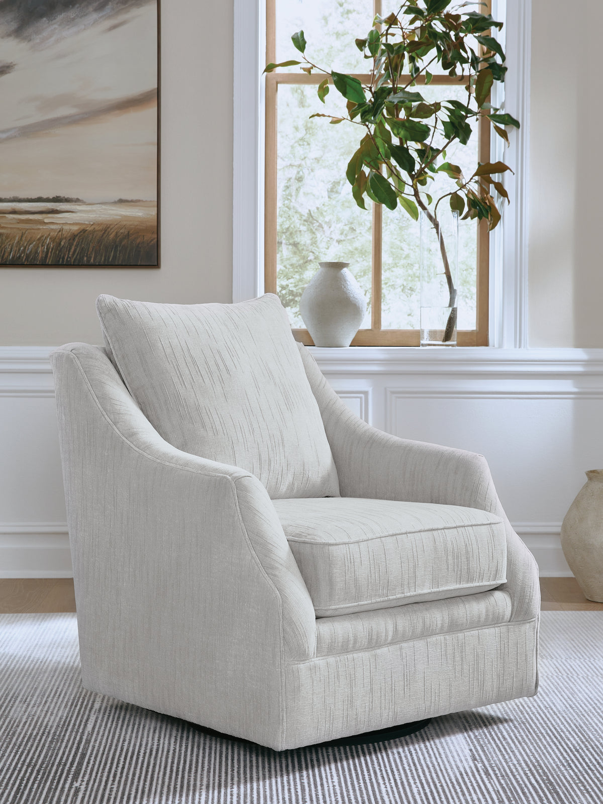 Fine Furniture & Decor - Ashley Furniture - Gubbins Swivel Accent Chair - Swivel Accent Chair - A3000818