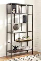Fine Furniture & Decor - Ashley Furniture - Frankwell Bookcase - Bookcase / Gold Finish - A4000286