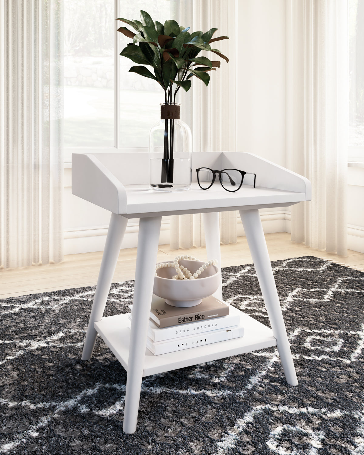 Fine Furniture & Decor - Ashley Furniture - Blariden Accent Table - Accent Table / White - A4000367