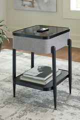 Fine Furniture & Decor - Ashley Furniture - Jorvalee Accent Table with Speaker - Accent Table with Speaker / Gray/Black - A4000550
