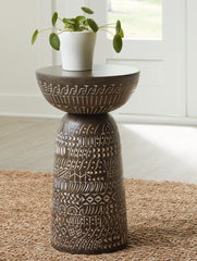 Fine Furniture & Decor - Ashley Furniture - Hadcher Accent Table - Accent Table / Cream/Brown - A4000622