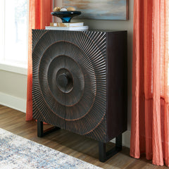 Fine Furniture & Decor - Ashley Furniture - Fosterman Accent Cabinet - Accent Cabinet / Distressed Black - A4000660