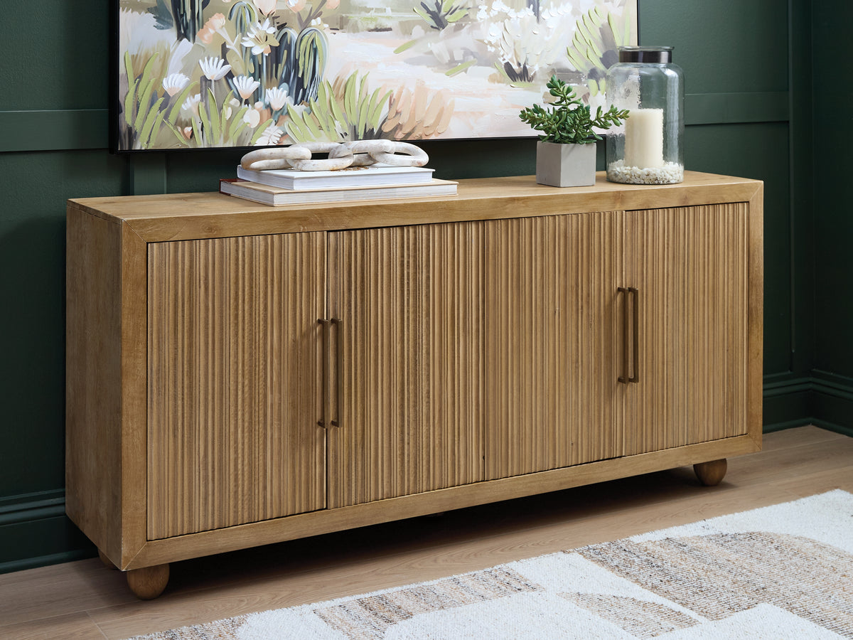 Fine Furniture & Decor - Ashley Furniture - Niam Accent Cabinet - Accent Cabinet / Light Antique Beige - A4000684