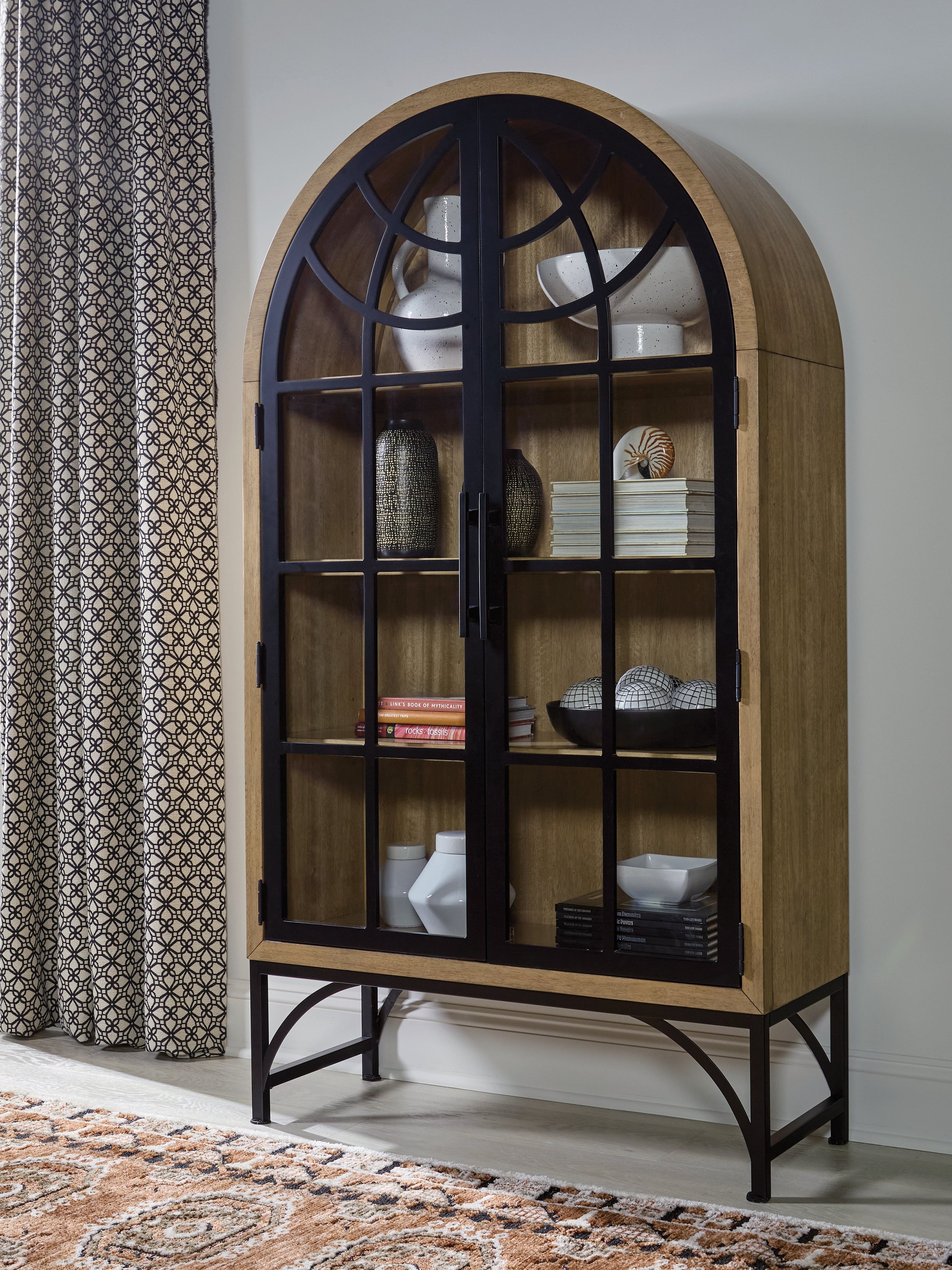 Fine Furniture & Decor - Ashley Furniture - Gwenwich Accent Cabinet - Accent Cabinet / Natural/Black - A4000704