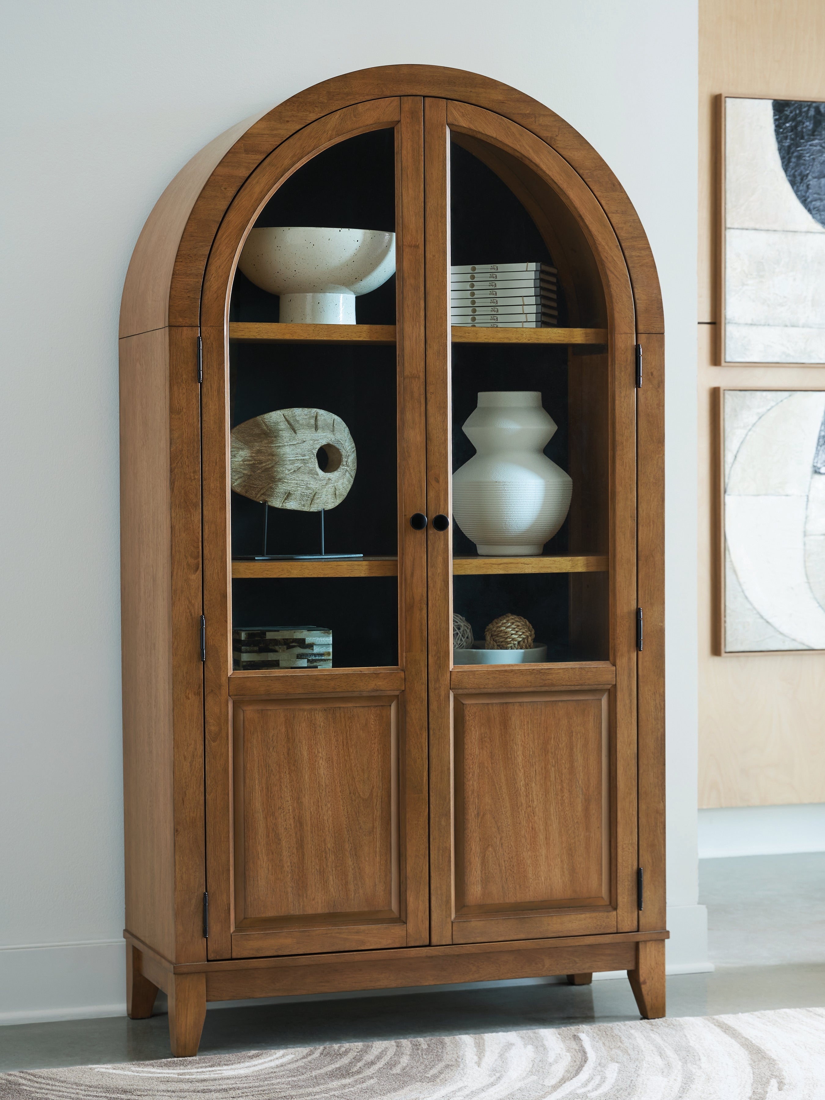 Fine Furniture & Decor - Ashley Furniture - Dagandale Accent Cabinet - Accent Cabinet / Natural/Black - A4000705