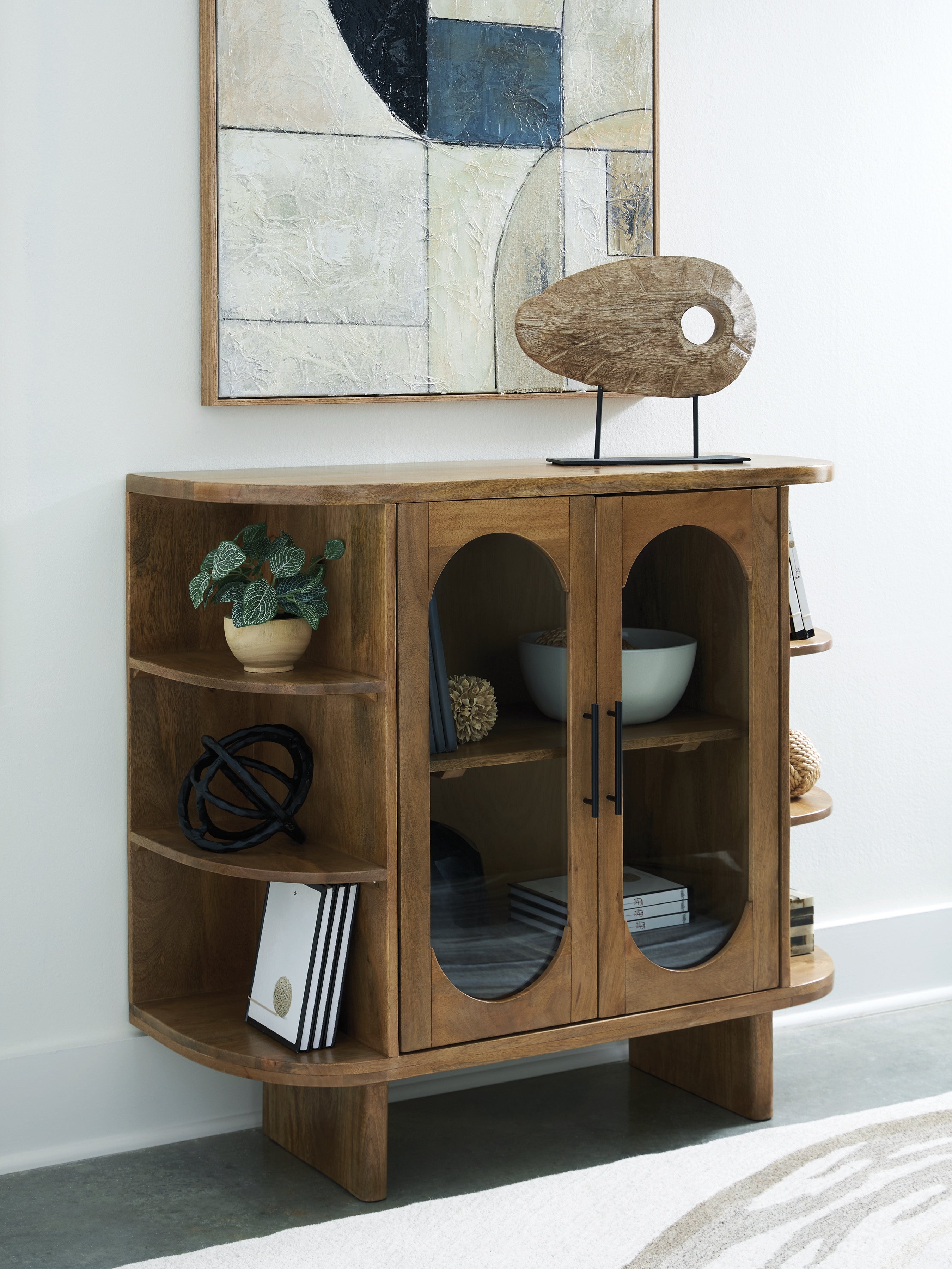 Fine Furniture & Decor - Ashley Furniture - Niall Accent Cabinet - Accent Cabinet / Light Brown - A4000707