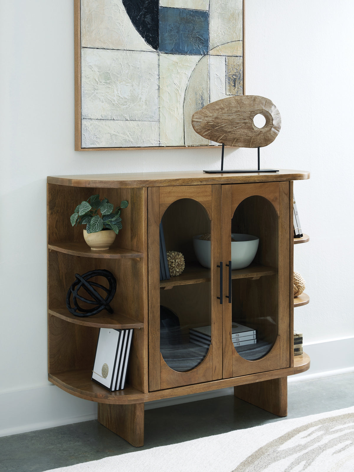 Fine Furniture & Decor - Ashley Furniture - Niall Accent Cabinet - Accent Cabinet / Light Brown - A4000707