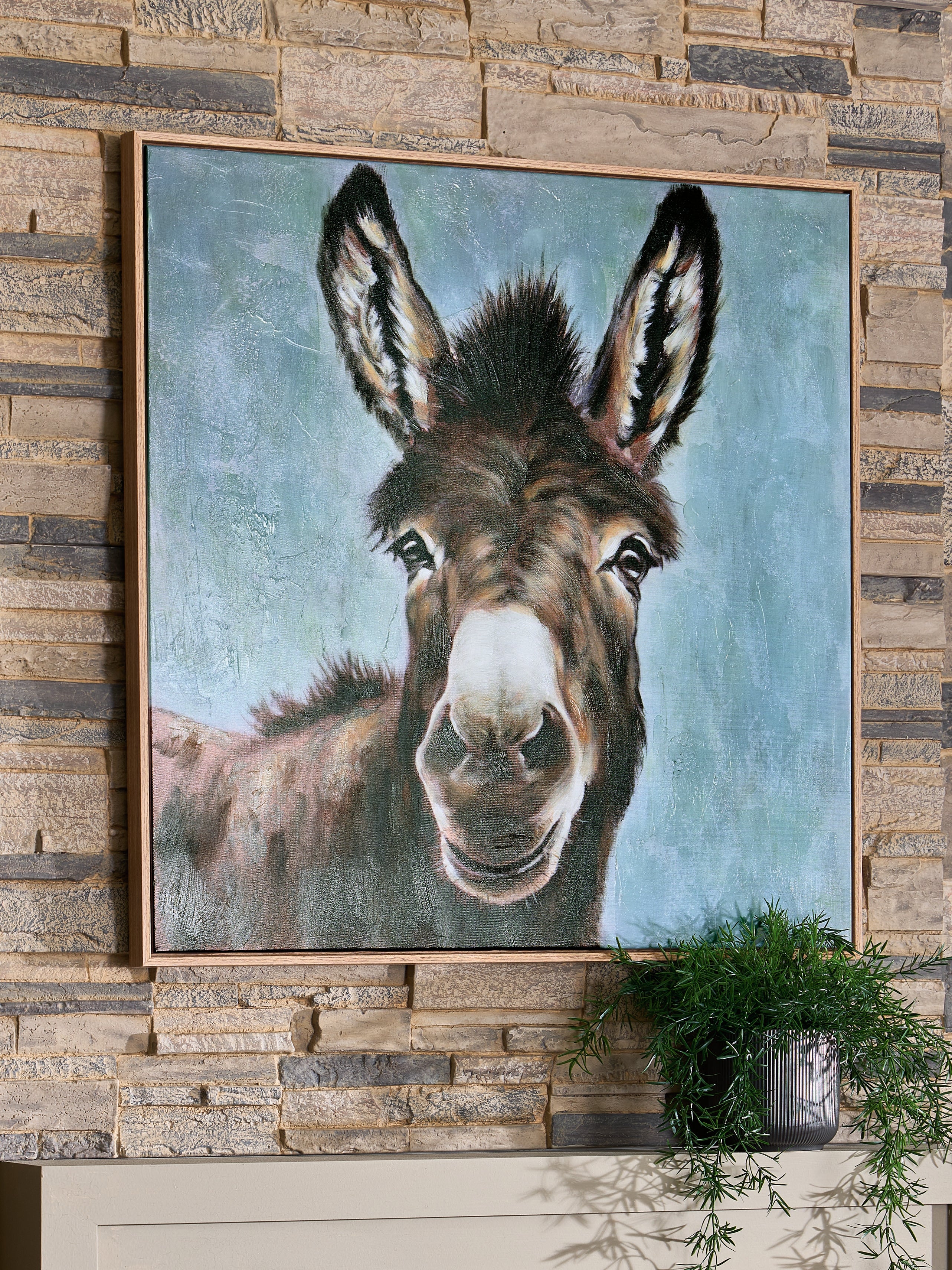 Fine Furniture & Decor - Ashley Furniture - Landerton Wall Decor - Wall Art / Brown/Blue/White - A8000488