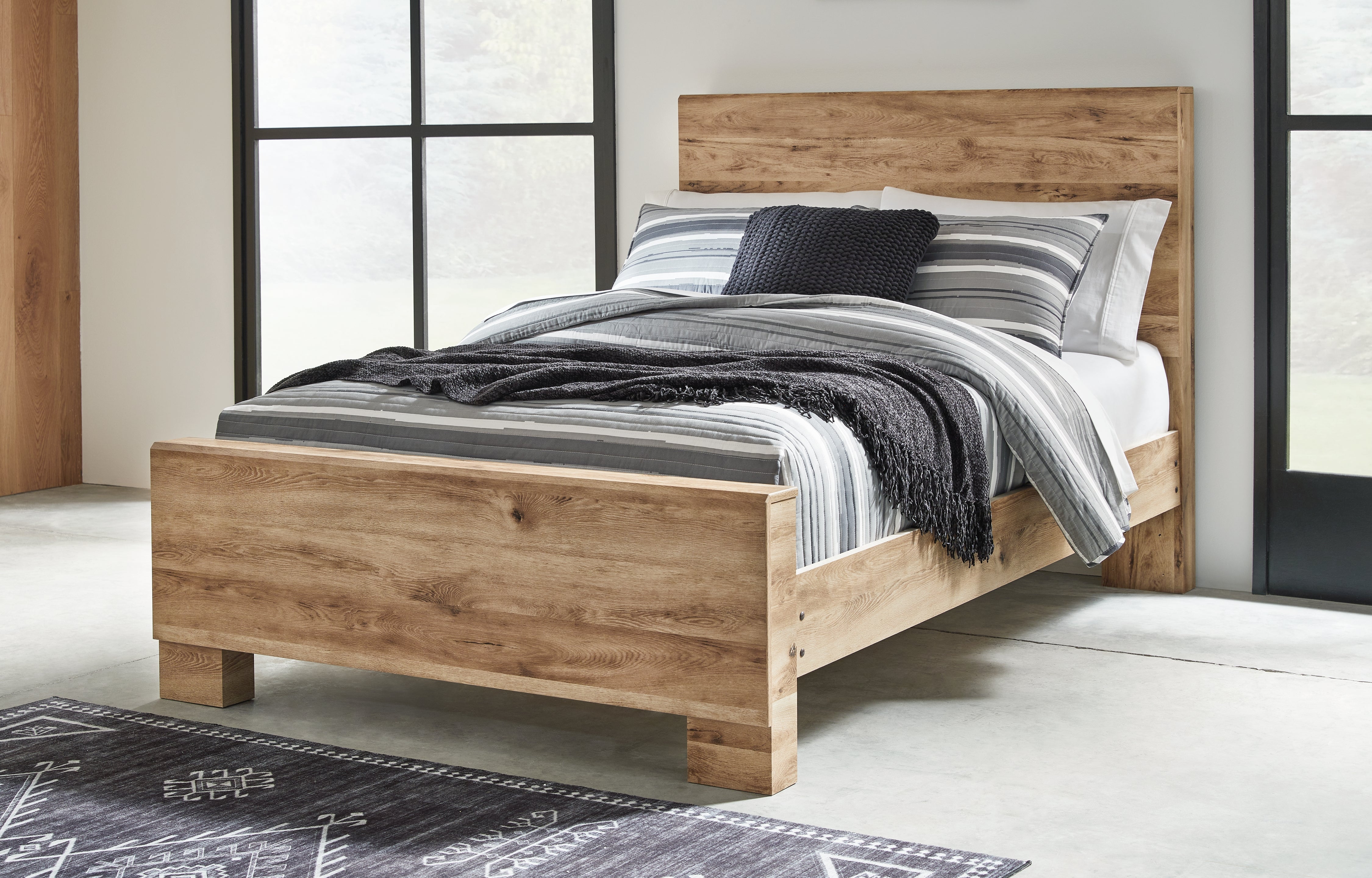 Fine Furniture & Decor - Ashley Furniture - Hyanna Bedroom - Full Panel Bed / Tan Brown - B1050B21